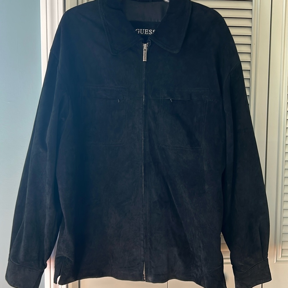Guess Mens Vintage Suede Jacket